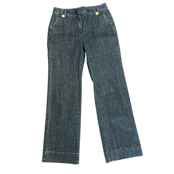 Talbots Wide Leg Jean Stretch Moonlit Wash Size 8 - Picture 1 of 8